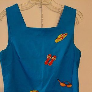 1990's Lily Collection, Blue dress, size M